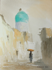 Aquarelle signée Ulughbek