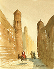 Aquarelle signée Ulughbek