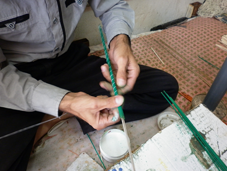 The making of khatam frames