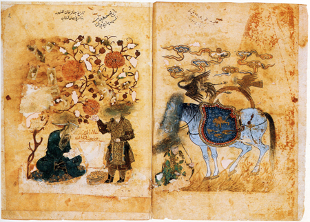 Composition et remise du Târikh-e Jahângoshâ (Histoire de la conquête du monde)
